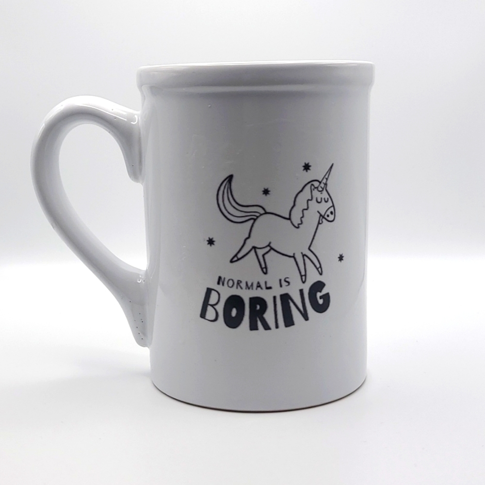 “Normal Is Boring” Unicorn Mug – Bold & Playful Gift (New)
